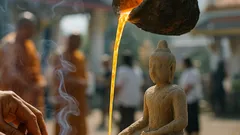 บรรยากาศงานเททองวัดสว่างอารมณ์ 11 ม.ค. 2569 ศรัทธาแน่นลานที่นครชัยศรี