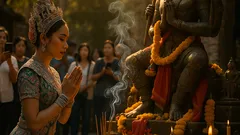 น้องปอย ลูกท่าเรือ กราบขอพรอาศรมฤาษีเณร ได้เลขธูป 58 ลุ้นงวด 17 ม.ค. 2569