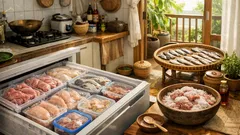 5 วิธีถนอมเนื้อสัตว์ให้อยู่ได้นาน เก็บหมู ไก่ ปลาแบบถูกวิธีในครัวไทย